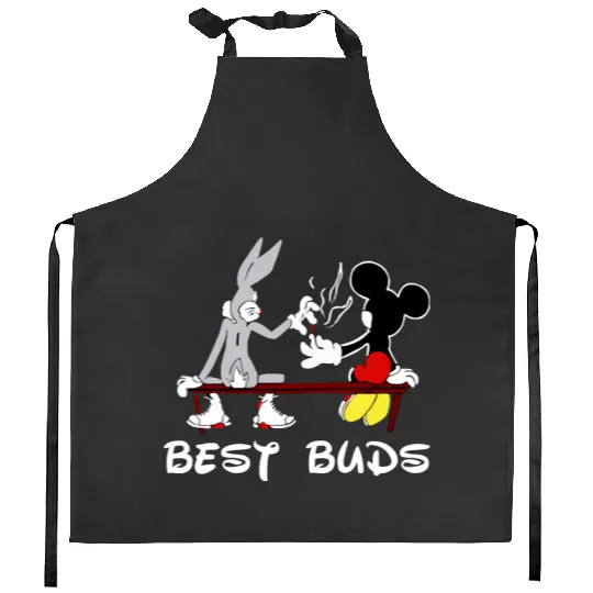 Bugs Bunny and Mickey Mouse Besst Buds, Funny Disney Looneys Tunes Kitchen Aprons