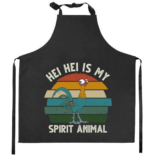 Hei Hei Is My Spirit Animal Kitchen Aprons Vintage Retro Disney Moana Kitchen Aprons