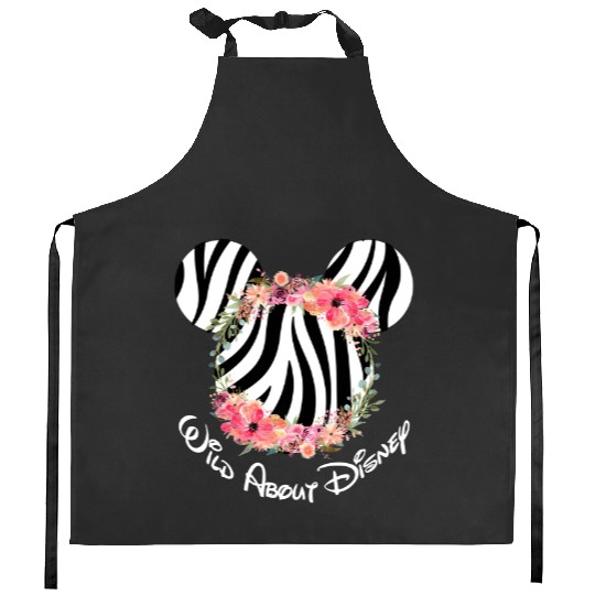 Zebra Wild About Disney Minnie Mouse Kitchen Aprons,Animal Kingdom Kitchen Aprons