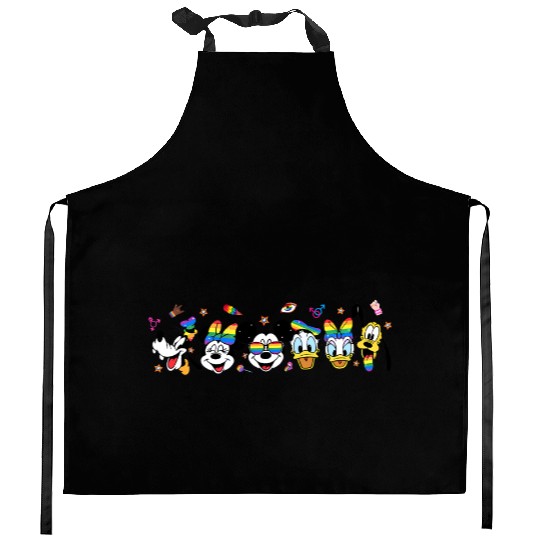 Disney Pride 2023 Kitchen Aprons, Rainbow Mickey