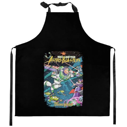 Vintage Buzz Lightyear Kitchen Aprons, Retro Disney Kitchen Aprons