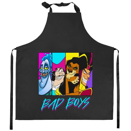 Retro Disney Villains Bad Boy Kitchen Aprons Hades Captain Hook Scar Jafar Kitchen Aprons