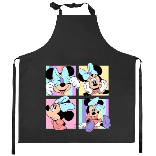 Vintage Minnie Mouse Kitchen Aprons, Disney Kitchen Aprons, Disneyland Kitchen Aprons, Vintage Disney Kitchen Aprons