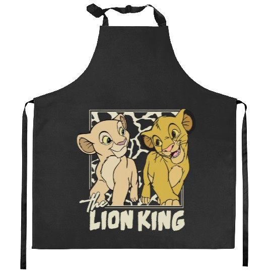 Disney Lion King Simba And Young Nala Hakuna Matata Retro Kitchen Aprons
