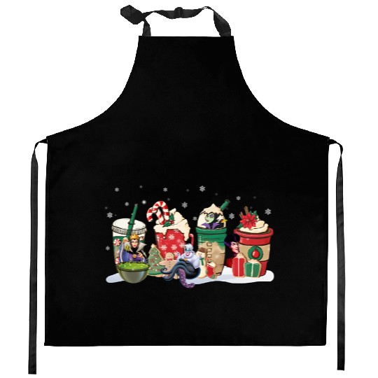 Disney Villains Christmas Kitchen Aprons