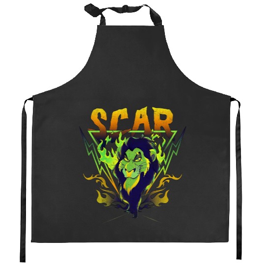 Disney The Lion King Villains Rock Band Scar Kitchen Aprons, Disney Birthday Kitchen Aprons