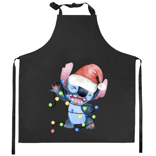 Discover Christmas Disney Kitchen Aprons ,Christmas Stitch Kitchen Aprons