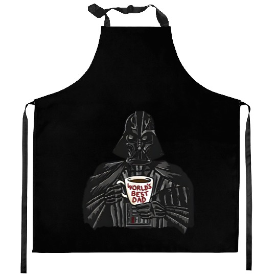 Darth Vader World's Best Dad Mug Kitchen Aprons, Disney Star Wars Kitchen Aprons,