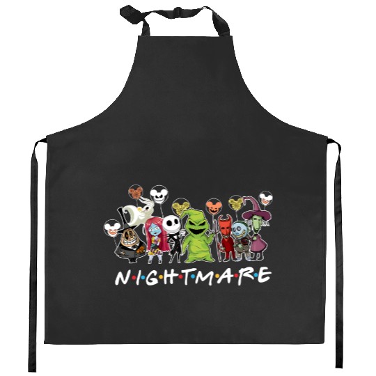 Nightmare Before Christmas Kitchen Aprons, Disney Halloween  Kitchen Aprons, Disney Balloon Kitchen Aprons