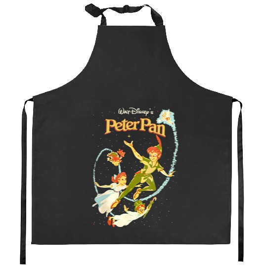 Disney Peter Pan Kitchen Aprons, Peter Pan Vintage Kitchen Aprons, Disneyland Vacation Kitchen Aprons