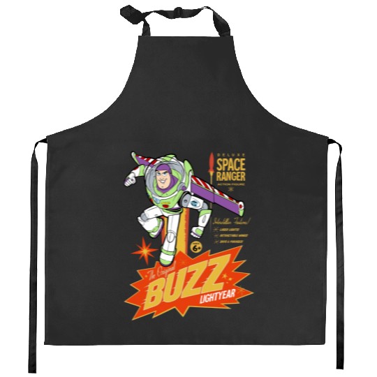 Retro Toy Story Buzz Lightyear  Kitchen Aprons, Woody Buzz world, Disney Vacation 2023 Kitchen Aprons, Disneyworld Kitchen Aprons