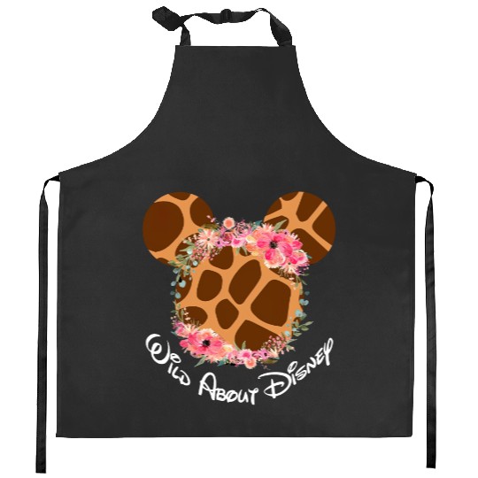 Discover Giraffe Wild About Disney Minnie Mouse Kitchen Aprons,Animal Kingdom Kitchen Aprons