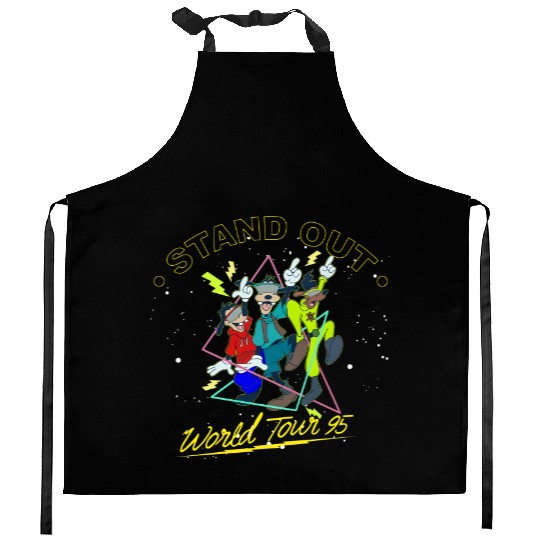 Disney Powerline  Color Kitchen Aprons, Vintage Disney Goofy Powerline Kitchen Aprons