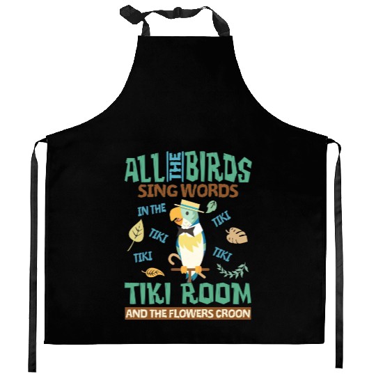 Retro Disneyland Enchanted Tiki Room Kitchen Aprons