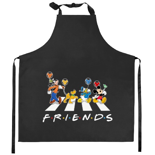 Mickey and Friends Vintage Kitchen Aprons, Abbey Road Disney Kitchen Aprons, Vintage Disney Kitchen Aprons