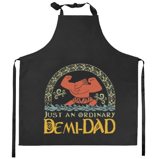 Just An Ordinary Demi Dad Kitchen Aprons, Maui Kitchen Aprons for Dad, Disney Moana Kitchen Aprons, Maui Kitchen Aprons
