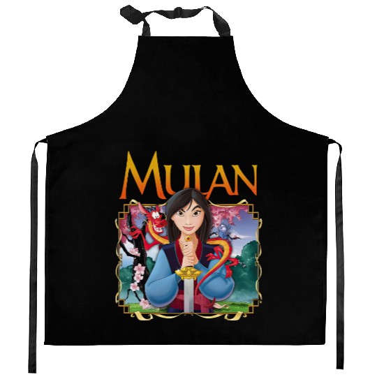 Disney Mulan Anime Mushu Cri-Kee Kitchen Aprons
