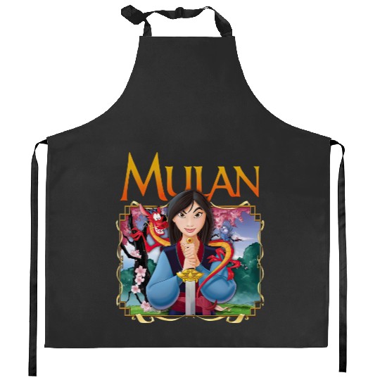 Disney Mulan Anime Mushu Cri-Kee Kitchen Aprons