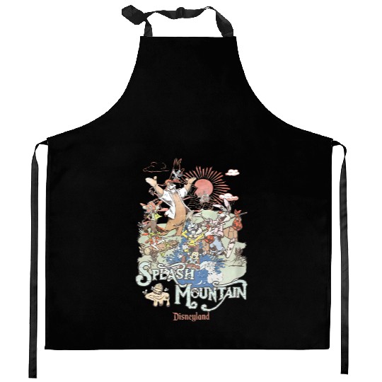 Disney Splash Mountain, Mickey And Friends Kitchen Aprons, Disney Mountain Kitchen Aprons