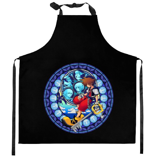 Disney Kingdom Hearts Sora Stained Glass Kitchen Aprons
