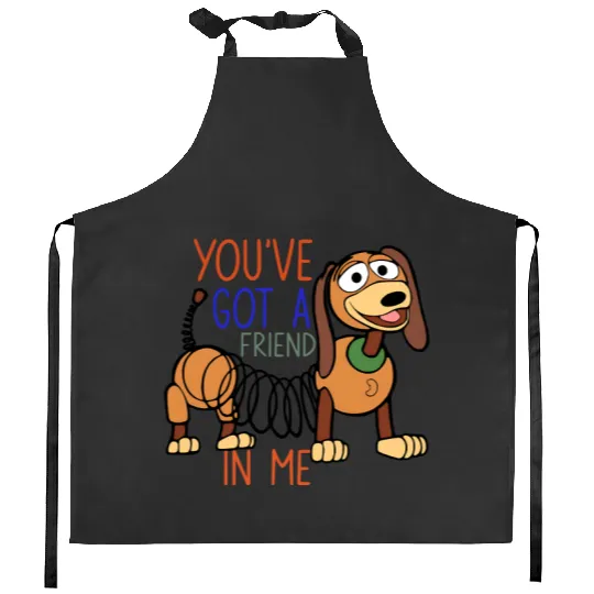 Slinky Dog Disney Kitchen Aprons, Disney Kitchen Aprons, Mickey Ears Slinky Dog Kitchen Aprons
