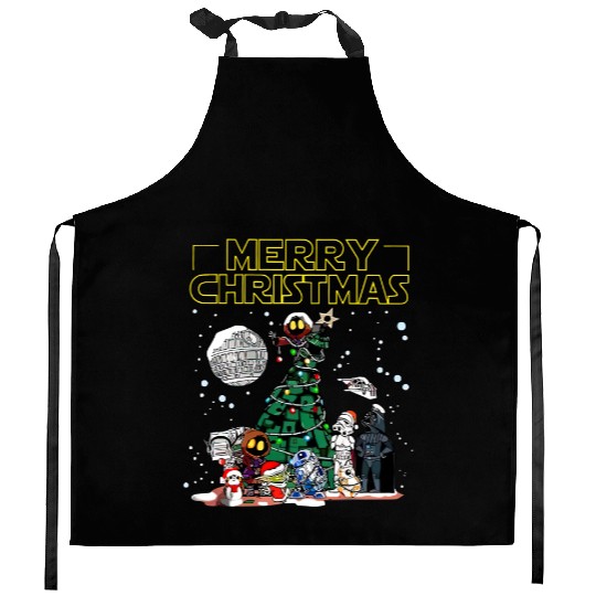 Star Wars Christmas Kitchen Aprons, Star Wars Disney  Kitchen Aprons