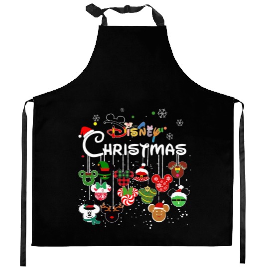Disney Christmas Kitchen Aprons, Merry and Bright Kitchen Aprons