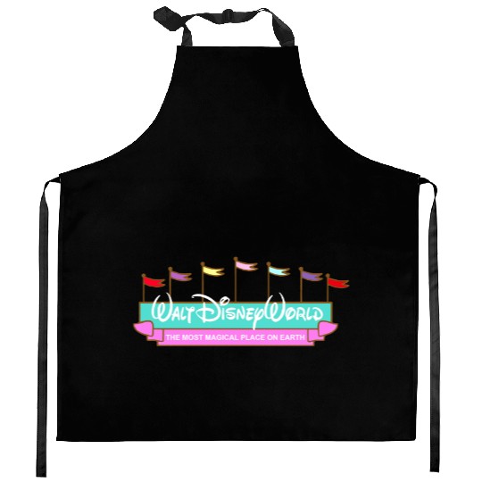 Disney Embroidered Crewneck Kitchen Aprons