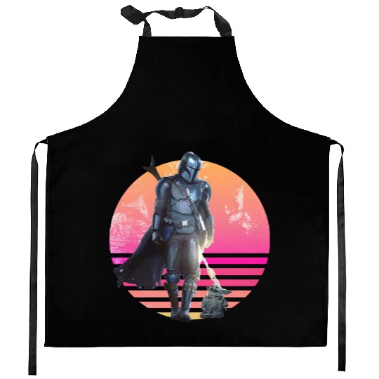 Disney Mandalorian Kitchen Aprons, Mandalorian Grogu Kitchen Aprons