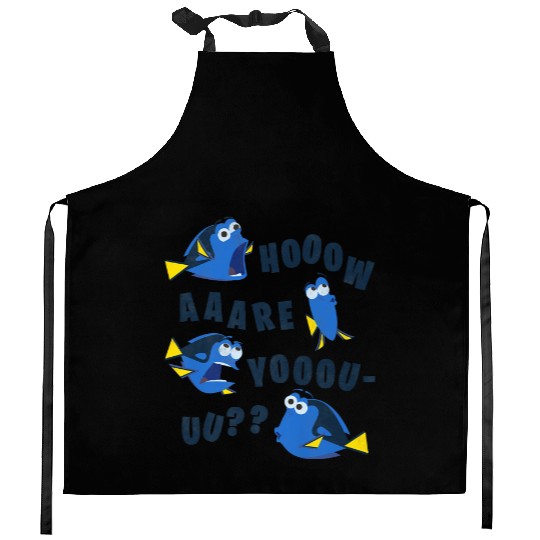 Finding Dory How Are You Kitchen Aprons, Disney Funny Kitchen Aprons, Disneyworld Party