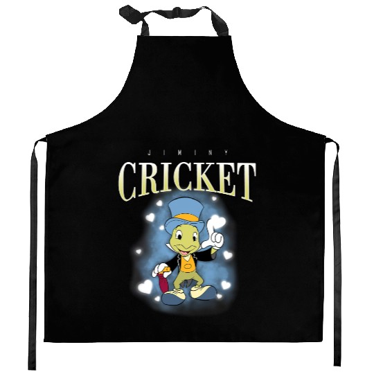 Retro Disney Jiminy Cricket 90s Portrait Kitchen Aprons, Disney Pinocchio