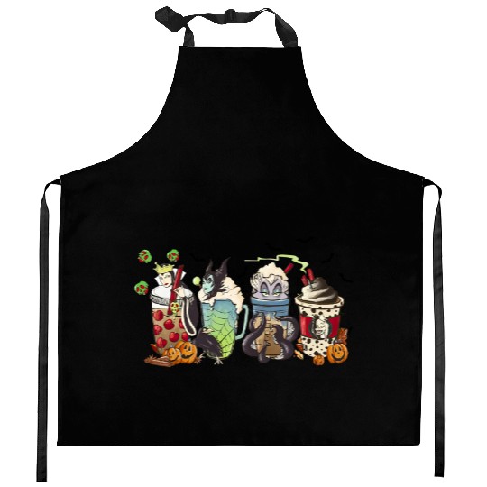 Disney Villains Evil Coffee Disney Halloween Kitchen Aprons