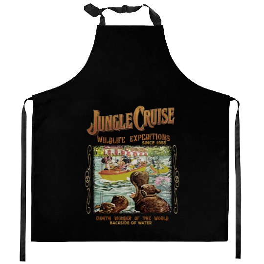 Disney Kitchen Aprons, Vintage Disney Jungle Cruise Ride Kitchen Aprons