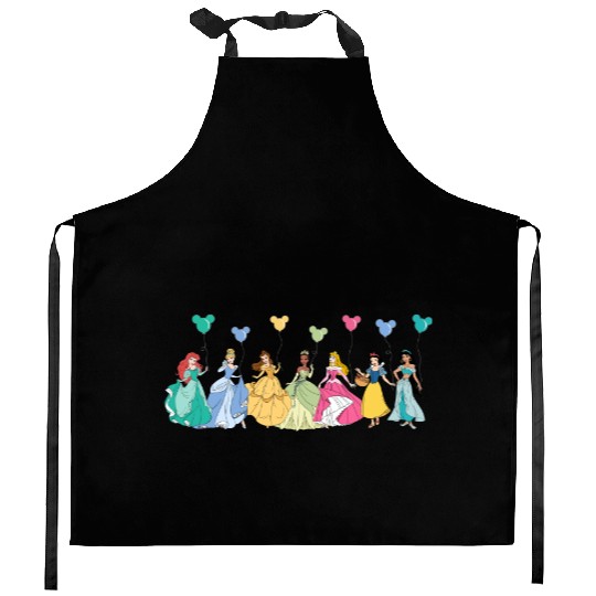 Disney Princess Balloon Kitchen Aprons, Princess Squad Kitchen Aprons