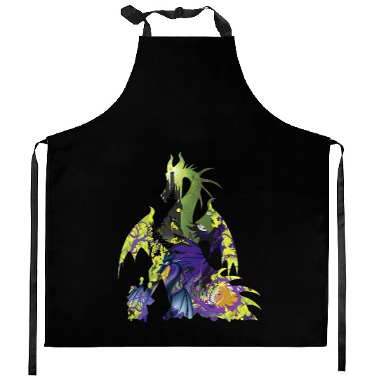 Disney Sleeping Beauty Maleficent Dragon Kitchen Aprons