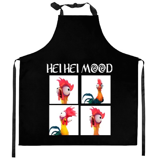 Disney Moana Hei Hei Mood Emotion Of Hei Hei Kitchen Aprons