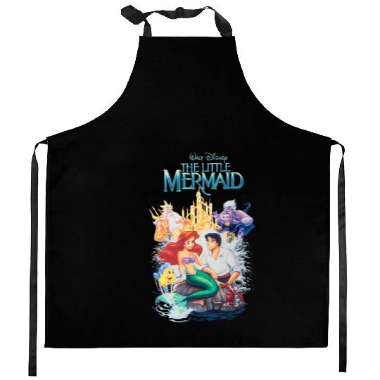 Vintage Disney The Little Mermaid Kitchen Aprons, Disney Retro