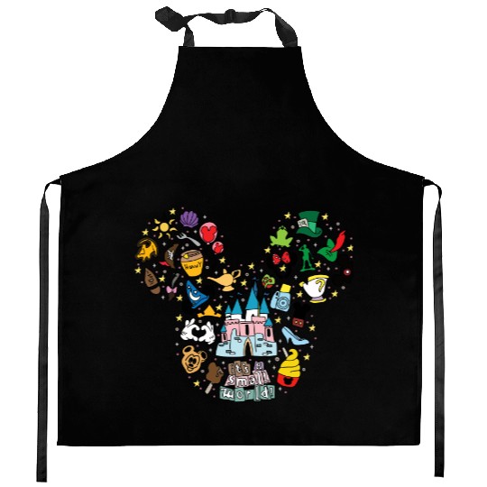 It's A Small World Kitchen Aprons, Disney World Kitchen Aprons