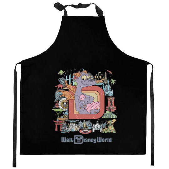 Disneyworld Figment  Kitchen Aprons, Disney Epcot Figment Kitchen Aprons