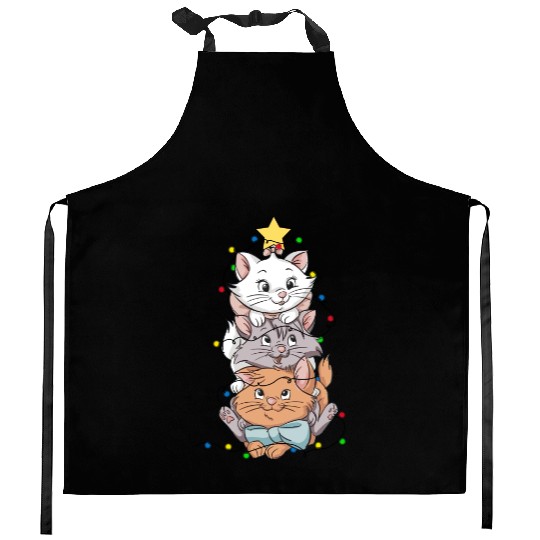 Disney Marie Aristocats Christmas Lights Kitchen Aprons