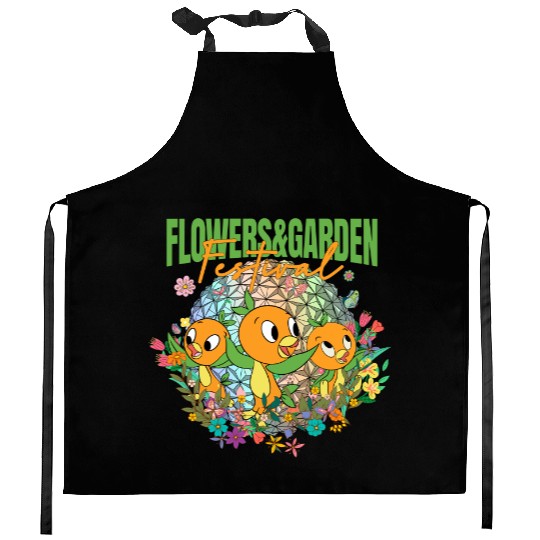 Disney Epcot Orange Bird Kitchen Aprons, Funny Orange Bird Kitchen Aprons