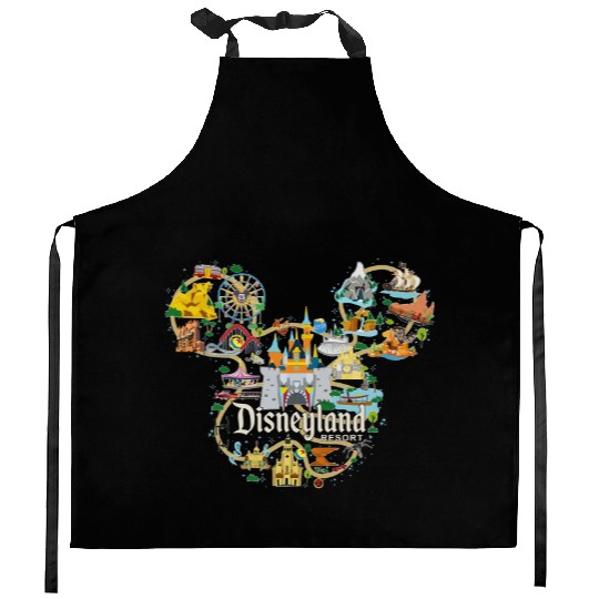 Vintage Disneyland Kitchen Aprons, Epcot Kitchen Aprons, Magic Kingdom Kitchen Aprons, Disney Kitchen Aprons, Disneyland Est 1955 Kitchen Aprons