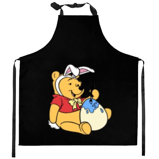 Winnie the Pooh Easter Kitchen Aprons, Cute Pooh Kitchen Aprons, Disney Winnie