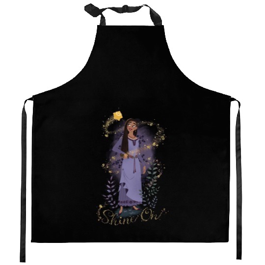 Asha Princess  And Star Shine On Kitchen Aprons, Disney Wish