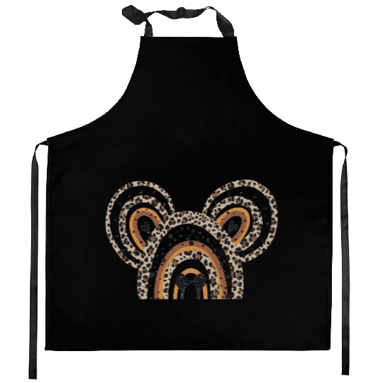 Disney Cheetah rainbow Mickey Ear Kitchen Aprons