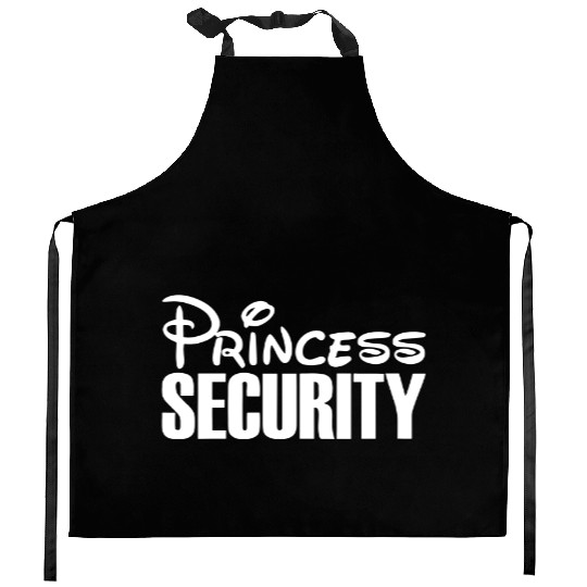 Disney Princess Security Disney Kitchen Aprons, Disney Dad Kitchen Aprons