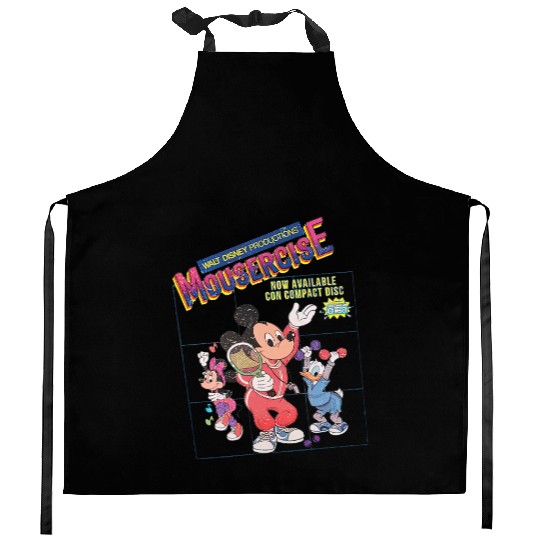 Vintage Disney Mousercise 90's Kitchen Aprons