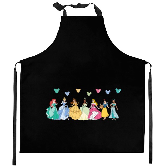 Retro Disney Princess Kitchen Aprons, Disney Balloon Kitchen Aprons, Disney Vacation Kitchen Aprons