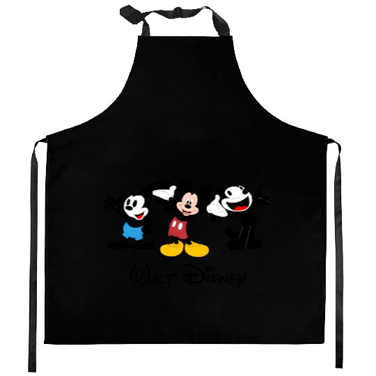 Julius the Cat Oswald the Lucky Rabbit Mickey Mouse Kitchen Aprons, Disney Trip Kitchen Aprons