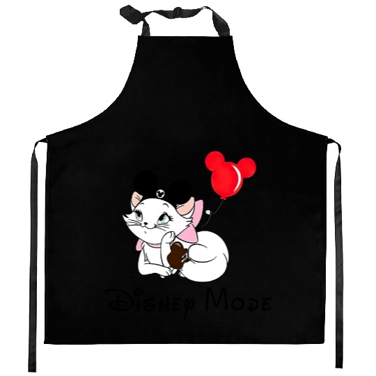 Marie Disney Mode Kitchen Aprons, Marie Cat Kitchen Aprons, Marie Aristocats Kitchen Aprons